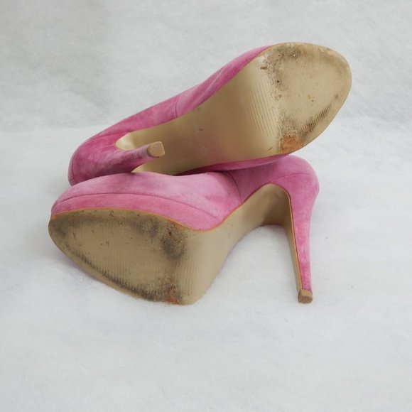 ALDO Womens Faux Pink Suede Pumps Size 38 - Picture 5 of 8